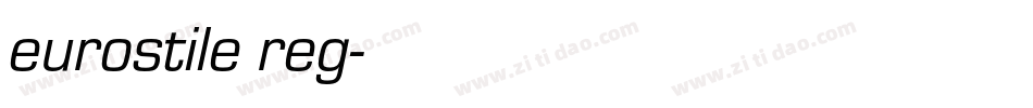 eurostile reg字体转换